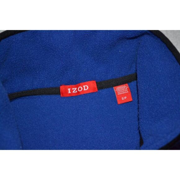 29838 IZOD Golf Jacket Vest Fleece Athletic Blue Polyester Size Small Mens - Picture 8 of 8